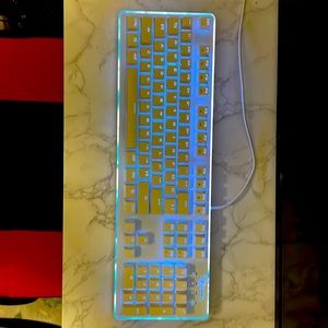 White Rosewill Gaming Keyboard White